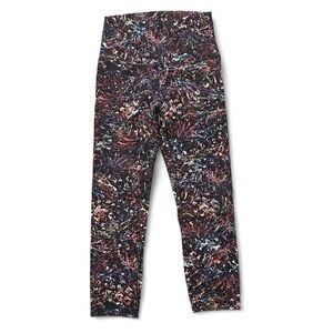 Lululemon Align Crop Leggings Foliage Floral Print Size 4 22” Inseam High Rise